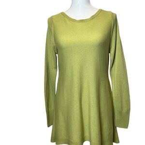 Marks & Spencer Sweater Tunic/ Peplum Cut in Green Women's Size Small‎